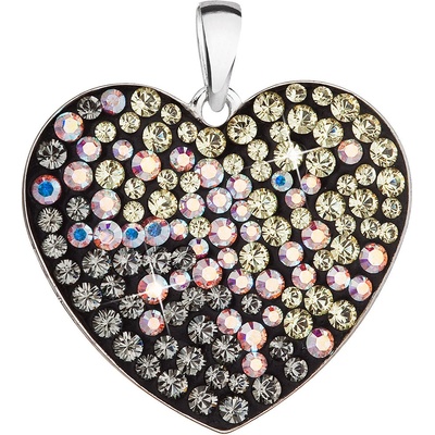 Pavona Stříbrný přívěsek srdce s krystaly Swarovski měsíční 34243.3 moonlight