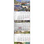 TopTimer Календар за спедитори toptimer t080 с 3 блока, 3 месеца, „Пейзажи 2027 (t8000-015)