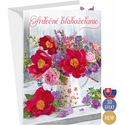 ARGUS Blahoželanie k narodeninám, meninám 3D 75-9027