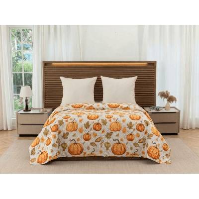 Textilomanie Přehoz na postel AUTUMN PUMPKINS, barevný 170 x 210 cm