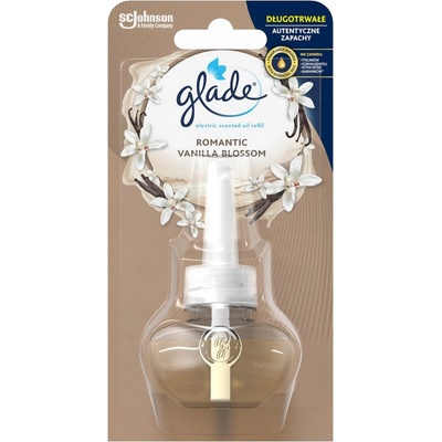 Glade Electric Scented Oil Exotic Tropical Blossoms vůně s tóny monoi květů a kokosového mléka tekutá náplň do elektrického osvěžovače vzduchu 20 ml