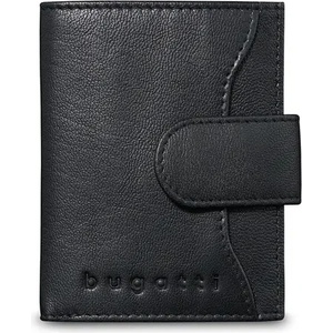 Bugatti Кожен калъф за кредитни карти Bugatti Secure Smart RFID, черен (49 1500 01)