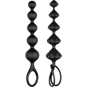 Satisfyer Love Beads - анални мъниста комплект - черен