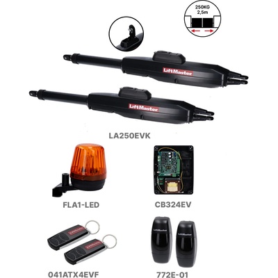 LiftMaster sada pre dvojkrídlovú bránu do 2.5m/krídlo