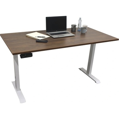 ZLKL Kancelářský stůl 160 x 80 x 2,5 cm černá podnož / buk deska P00051-10 – Zboží Mobilmania