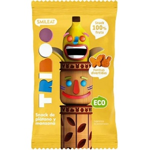 Smileat БИО 100% плодови меки бонбони ябълка и банан 25гр