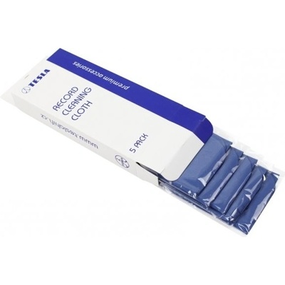 TESLA Microfiber Turntable Cleaning Cloth Set: Sada 5 ti kvalitních utěrek z mikrovláken určená pro čištění vinylových desek a CD nosičů – Zboží Živě