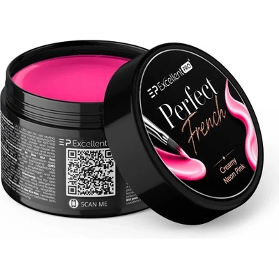 Excellent PRO Perfect French Creamy Neon Pink – gel pro francouzskou manikúru a zdobení 4g