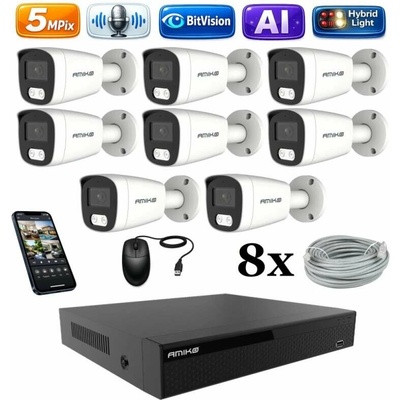 Amiko IP 8 kamerový set Ai Dl Tube 1501K8
