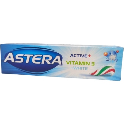 ASTERA паста за зъби, Active +, Витамин 3, White, 100мл