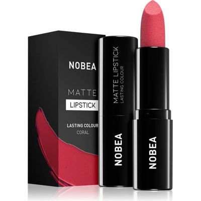 NOBEA Day-to-Day Matte Lipstick матиращо червило цвят Coral #M17 3 гр