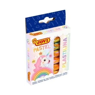 JOVI - Пластилин на растителна основа - Пастелни цветове - 6 цвята (J90/6P)
