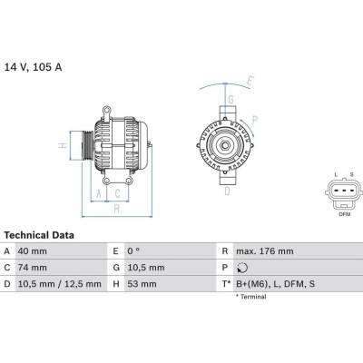 Generátor BOSCH 0 986 042 790