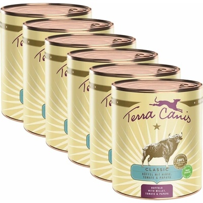 Terra Canis Buffalo with millet tomato & papaya 6 x 800 g