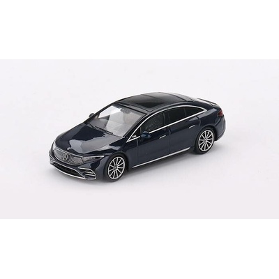 MINI GT Mercedes Benz EQS 580 4MATIC Nautical Blue Metallic 1:64
