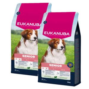 EUKANUBA Mature & Senior Small & Medium Breeds Агнешко и ориз 2x12кг