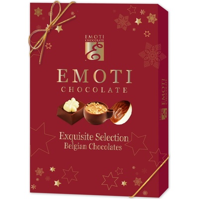 Emoti de chocolat Emoti Exquisite Selection Belgické vánoční pralinky 140 g