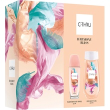 C-Thru Harmony Bliss parfumovaný deodorant sklo 75 ml + sprchový gél 250 ml, kozmetická sada pre ženy