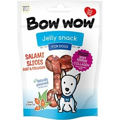BIRD JEWEL BOW WOW Salámové kolieska hovädzie 80 g