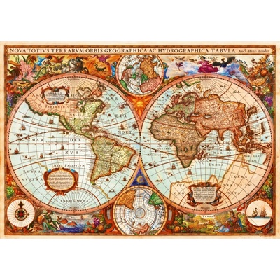 Bluebird Historická mapa 1000 dielov