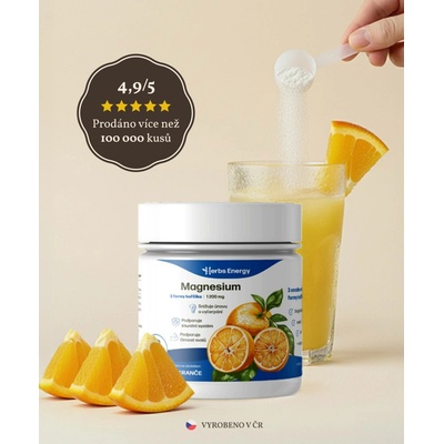 Herbs Energy Magnesium Drink Pomeranč 30 dávek