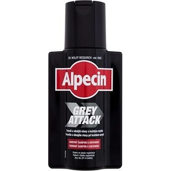Alpecin Grey Attack černý kofeinový šampon proti šedinám 200 ml