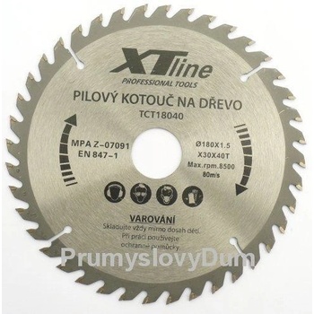 XTline TCT17040BD Pílový kotúč 170 x 20 mm 40zubov