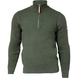 Ivanhoe of Sweden Мъжки вълнен пуловер Ivanhoe of Sweden Moritz Half Zip Wool jumper - Loden Green - размер XL (005-5436-0214)