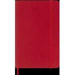 Moleskine Germany Moleskine 12 Monate Wochen Notizkalender 2026, Pocket/A6, 1 Wo = 1 Seite, rechts linierte Seite, Weicher Einband, Scharlachrot