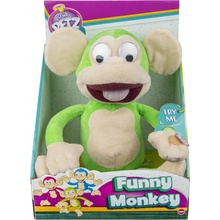 IMC Toys Chichotajúca sa opica zelený maskot Fufris Funny Monkey