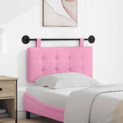 vidaXL Висяща табла Монтиране на стена Розово 100 x 55 x 5 см текстил (42031875)