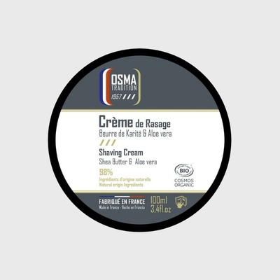 Osma Shaving Cream Classic krém na holení s bambuckým máslem a aloe vera 100 ml