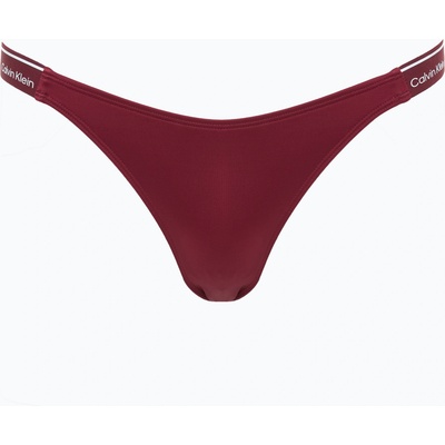 Calvin Klein Долнище на бански костюм Calvin Klein KW0KW02732 Curved Delta Bikini plum glaze