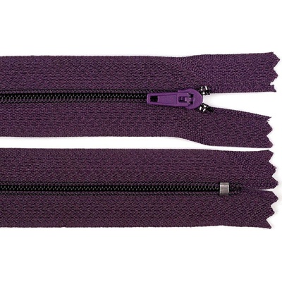 Stoklasa Spirálový zip No 3 délka 20 cm pinlock Balení: 1 ks, Varianta: 196 fialová temná 196 fialová temná