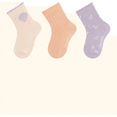 Sterntaler Dětské ponožky z bavlny 3 páry Mušle – Hledejceny.cz