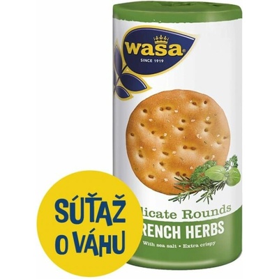 Wasa Delicate Rounds francúzskej bylinky 205 g