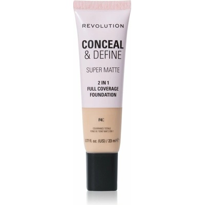 Makeup Revolution Conceal & Define zmatňujúci make-up F4C 23 ml