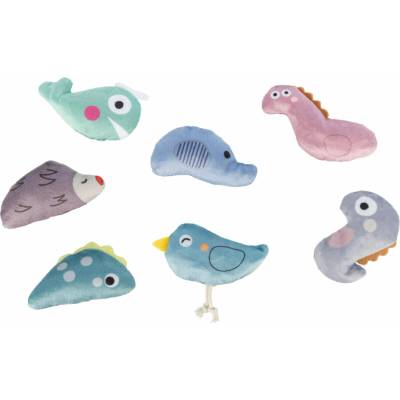 Trixie Dinosaury a zvieratká plyšová s catnipom 7 - 9 cm