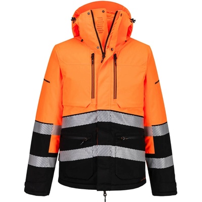 Portwest EV467 EV4 Hi-Vis zimná reflexná bunda oranžová/čierna