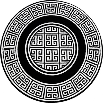Dywany Łuszczów Gloss 6776 85 greek Black / ivory