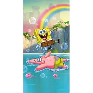 Jerry Fabrics Памучна детска кърпа 70x140 cm Sponge Bob "Tropical Duo" - Jerry Fabrics (25TW054)