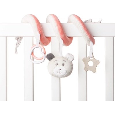 Tedsy Бебешка спирала Tedsy - Мече, 12 х 23 cm, розовa (98158)