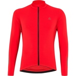 Löffler Мъжка фланелка с дълъг ръкав за колоездене Löffler Bike L/S Jersey Skys Merino Mid Cycling jersey - Red - размер 52 (EU) (056-4325-0213)