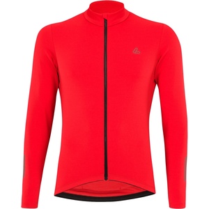 Löffler Мъжка фланелка с дълъг ръкав за колоездене Löffler Bike L/S Jersey Skys Merino Mid Cycling jersey - Red - размер 52 (EU) (056-4325-0213)