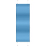 vidaXL Плисирана щора, синя, 40x100 см, ширина на плата 39, 4 см, полиестер (4015165)