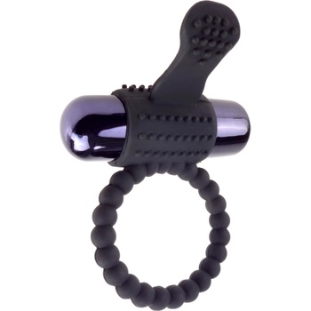 Image 1 of Pipedream Fantasy C-Ringz Vibrating Silicone Super Ring Black