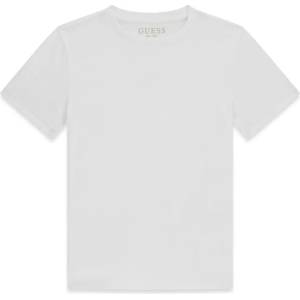 GUESS Едноцветна тениска в бял цвят за момче Guess