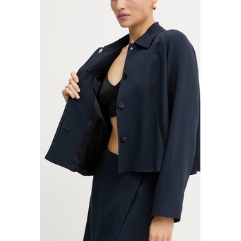 BOSS Сако boss в тъмносиньо с уголемена кройка с изчистен дизайн 50542011 (50542011)