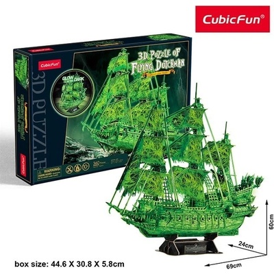 CubicFun 3D Puzzle Pirátská loď Létající Holanďan 360 ks – Zbozi.Blesk.cz