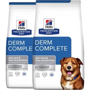 Hill's Hill s Prescription Diet Derm Complete Алергия и грижа за кожата за кучета 2 x 12 кг